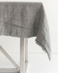 FrayLoom Stone Washed Linen Tablecloth