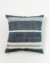 18" Aden Throw Pillow Navy with Natural