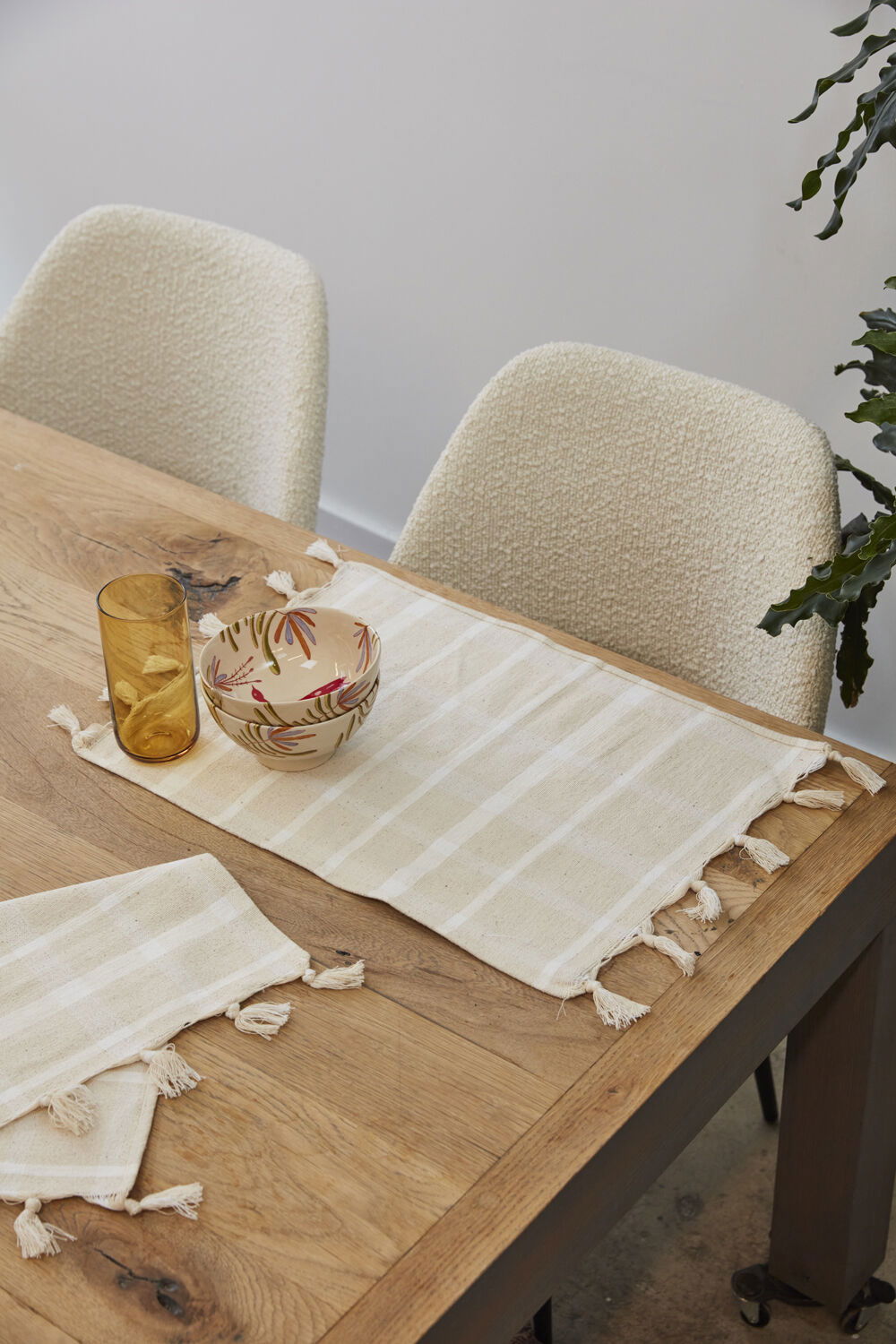 Rustic Grid Cotton Placemat