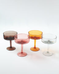 PebbleWood Ember Coupe Cocktail Glasses-Set of 2