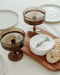 PebbleWood Ember Coupe Cocktail Glasses-Set of 2