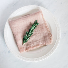 Stone Washed Linen Cocktail Napkin