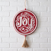 Round Joy Wall Ornament – Festive Holiday Wall Décor