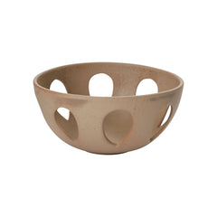 Aira Open-Weave Ceramic Bowl Tan