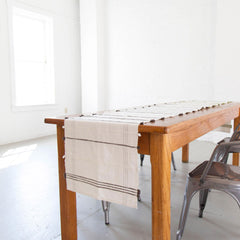 PlaidTuft Cotton Table Runner