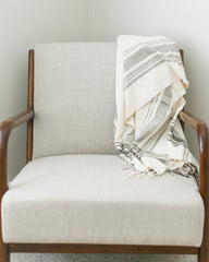 Cabin Hatch Cotton Throw Blanket Grey