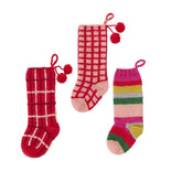 Bright & Merry Stocking – Hand-Knit Colorful Holiday Stocking