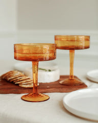 PebbleWood Ember Coupe Cocktail Glasses-Set of 2