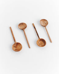 Kibira Olive Wood Coffee Spoon Set