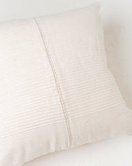 18" Riviera Hand-Stitch Throw Pillow Natural