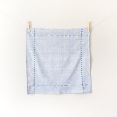 NaturaStitch Cotton Napkins Blue Set of 4