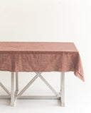 FrayLoom Stone Washed Linen Tablecloth
