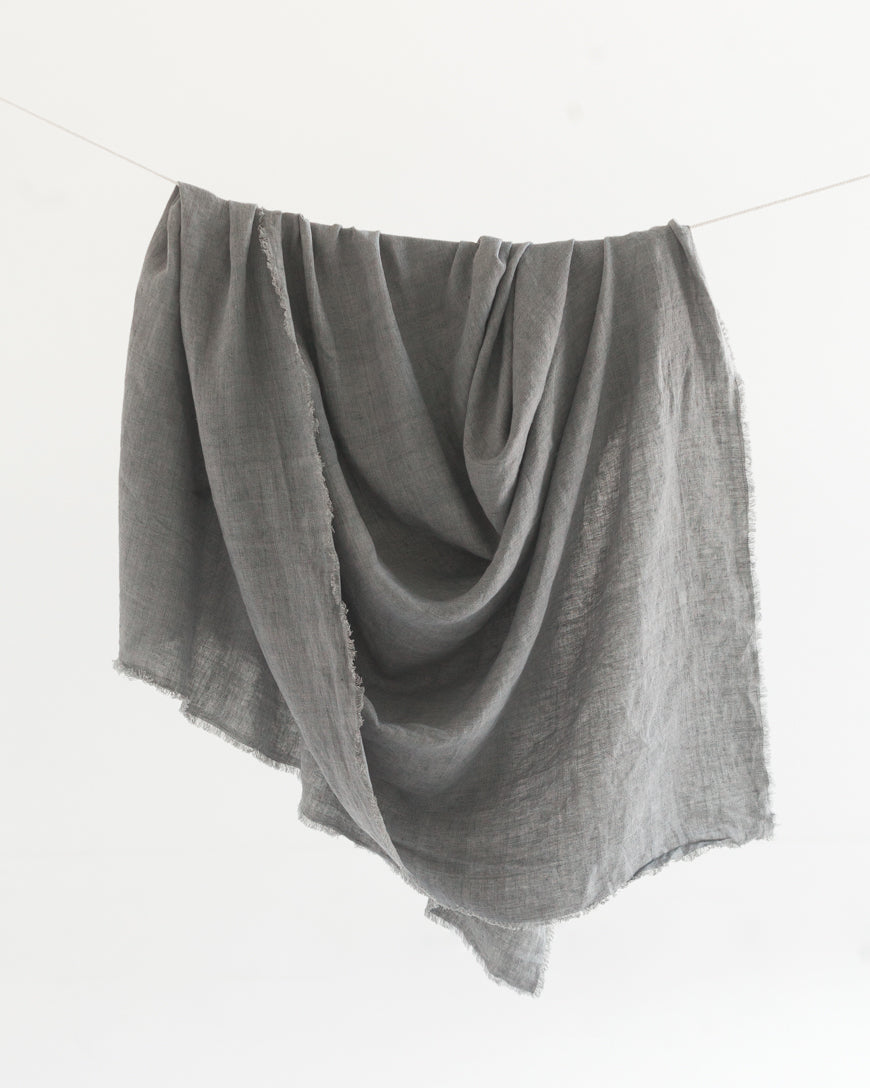 FrayLoom Stone Washed Linen Tablecloth