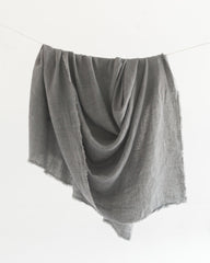 FrayLoom Stone Washed Linen Tablecloth