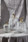 Clear Glass Pumpkin Jar