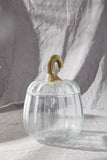 Clear Glass Pumpkin Jar