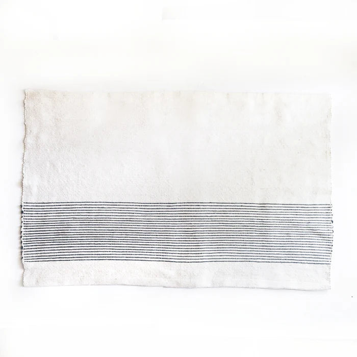 HavenRib Cotton Bath Mat Grey 24 x 36