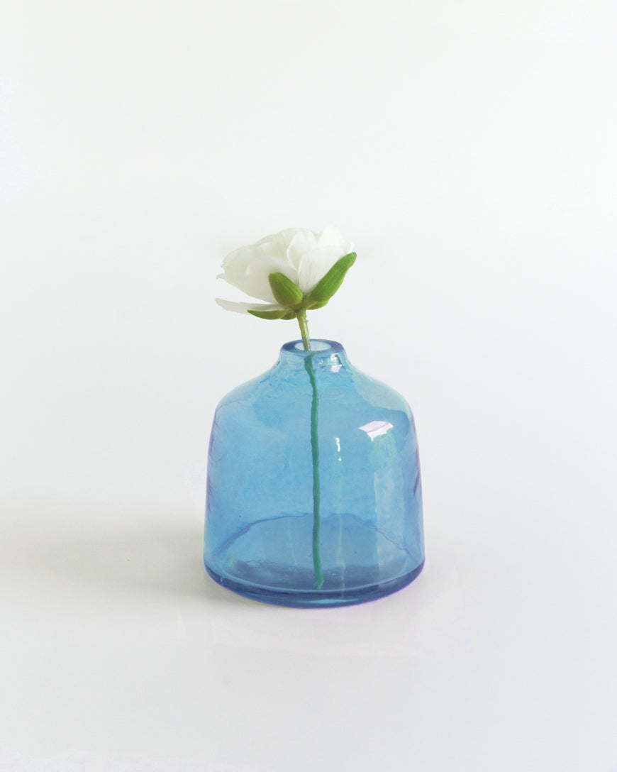 PebbleWood Dawn Bud Vase Blue