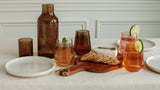 PebbleWood Handblown Hammered Glass Carafe