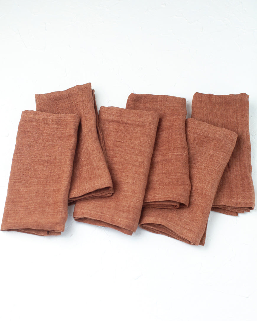 BelgianLoom Stone Washed Linen Napkins