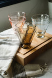 PebbleWood Hammered Funneled Glasses | Set of 2