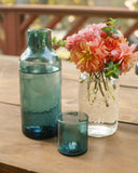 PebbleWood Handblown Hammered Glass Carafe