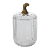 Clear Glass Pumpkin Jar