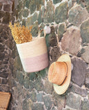 Solana Hanging Basket – Handwoven Palm Storage & Décor