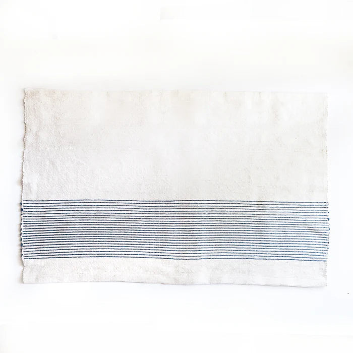 HavenRib Cotton Bath Mat Navy 24 x 36
