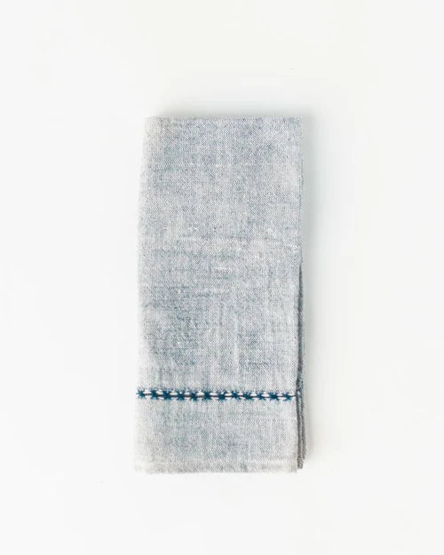 NaturaStitch Cotton Napkins Navy