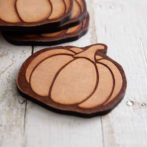 Pumpkin Coaster Set