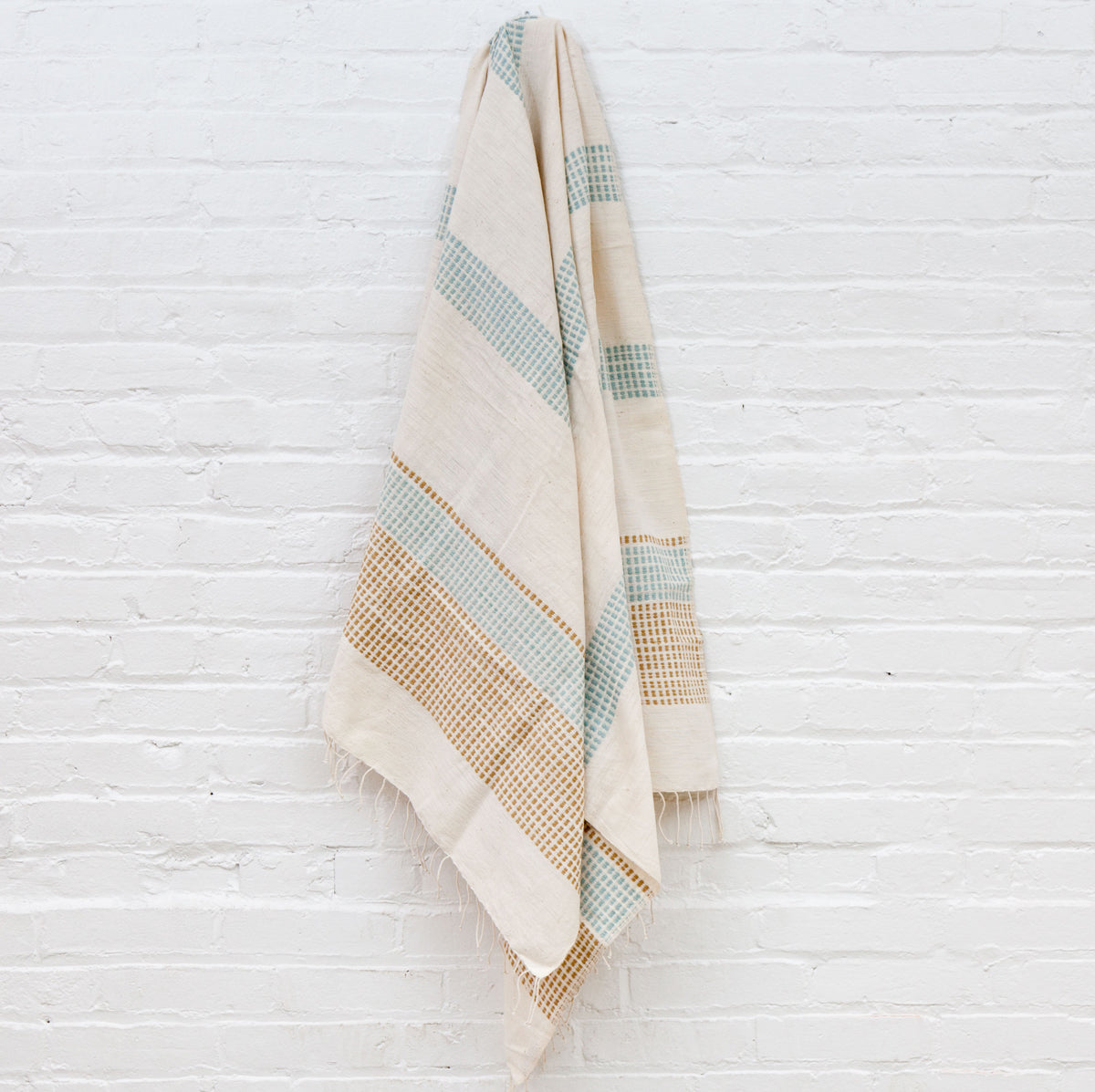 Camden Cotton Bath Towel Azure and Sand