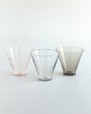 PebbleWood Hammered Funneled Glasses | Set of 2