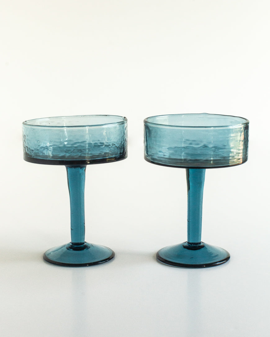 PebbleWood Ember Coupe Cocktail Glasses-Set of 2