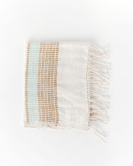Camden Cotton Hand Towel Azure and Sand