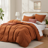 Cloud Comfort 100% Washed Cotton Duvet Set (No Comforter)
