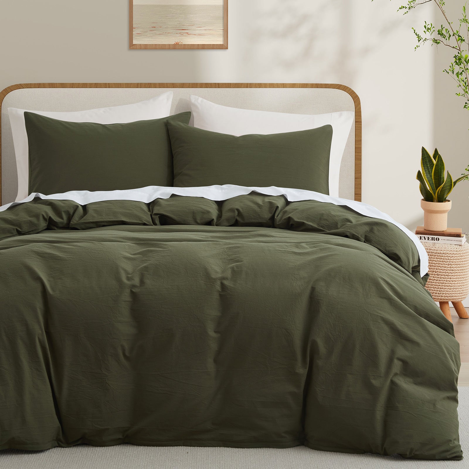 Cloud Comfort 100% Washed Cotton Duvet Set (No Comforter)