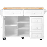 kitchen island with storage and 5 drawers
