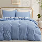 Cloud Comfort 100% Washed Cotton Duvet Set (No Comforter)