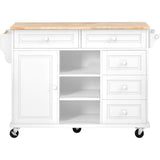kitchen island with storage and 5 drawers