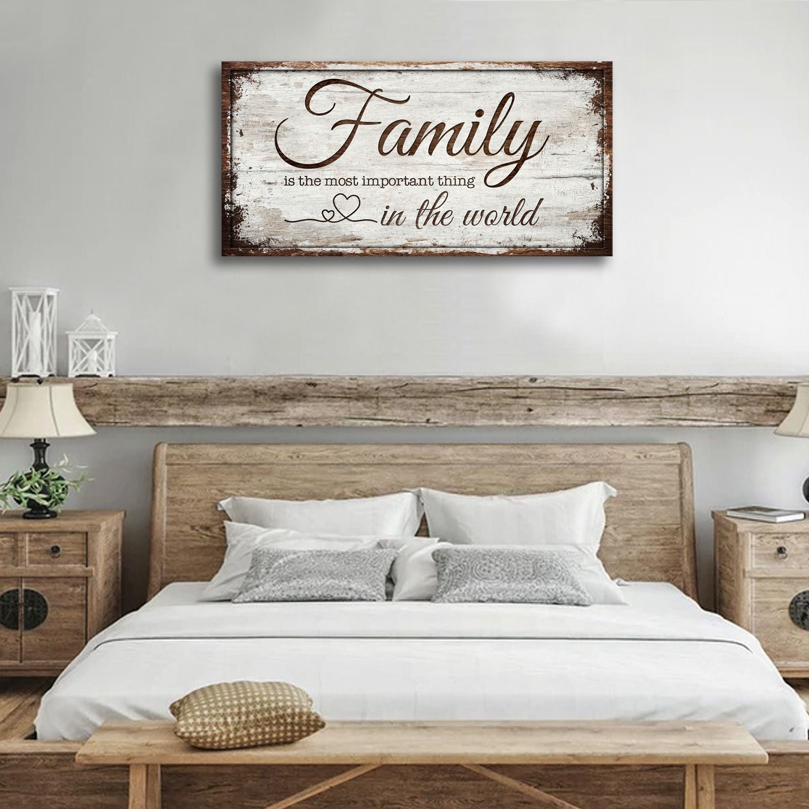 Family is Important Canvas Wall Art