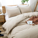 Cloud Comfort 100% Washed Cotton Duvet Set (No Comforter)
