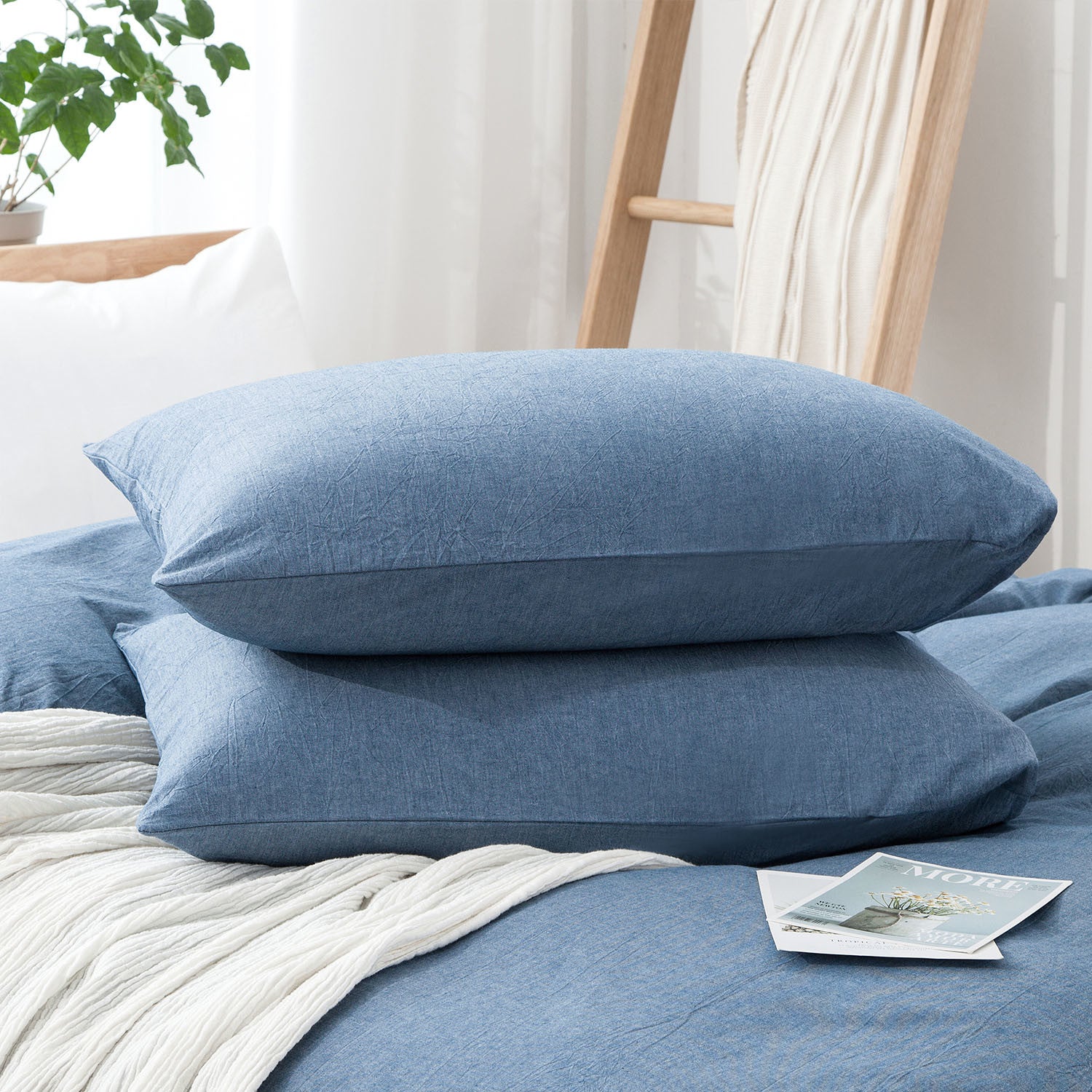 Cloud Comfort 100% Washed Cotton Duvet Set (No Comforter)