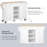 kitchen island with storage and 5 drawers