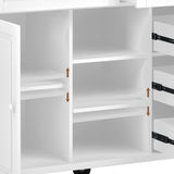 kitchen island with storage and 5 drawers