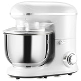 Stand Mixer with 6+1P Speed, 600W Tilt Head Kitchen Electric Mixer with 6 Qt Stainless Steel Mixing Bowl, Beater, Dough Hook and Splash Guard for Baking Bread, Cakes, and Cookies, Silver