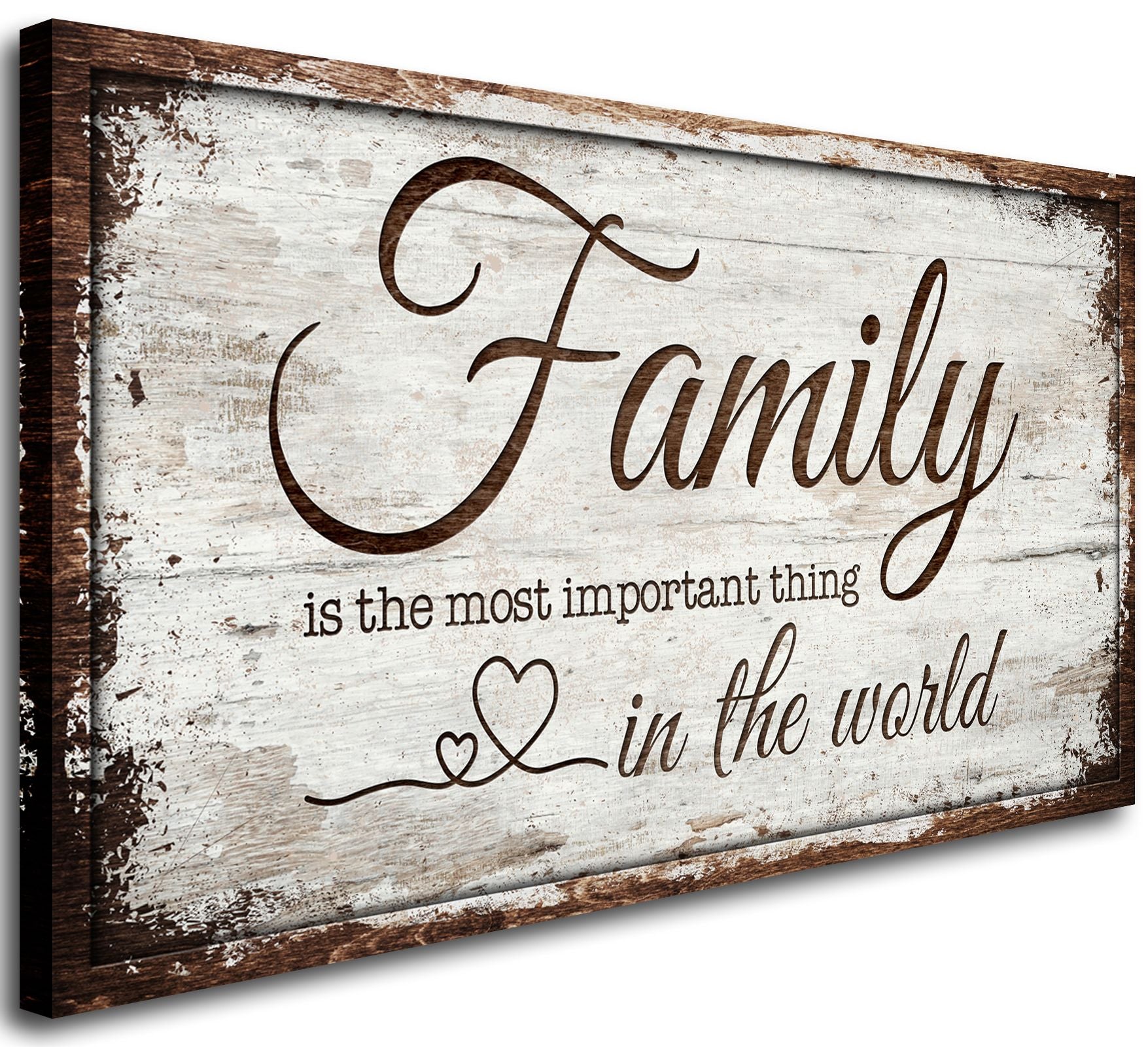 Family is Important Canvas Wall Art