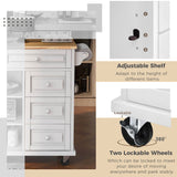 kitchen island with storage and 5 drawers
