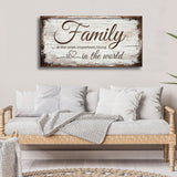 Family is Important Canvas Wall Art