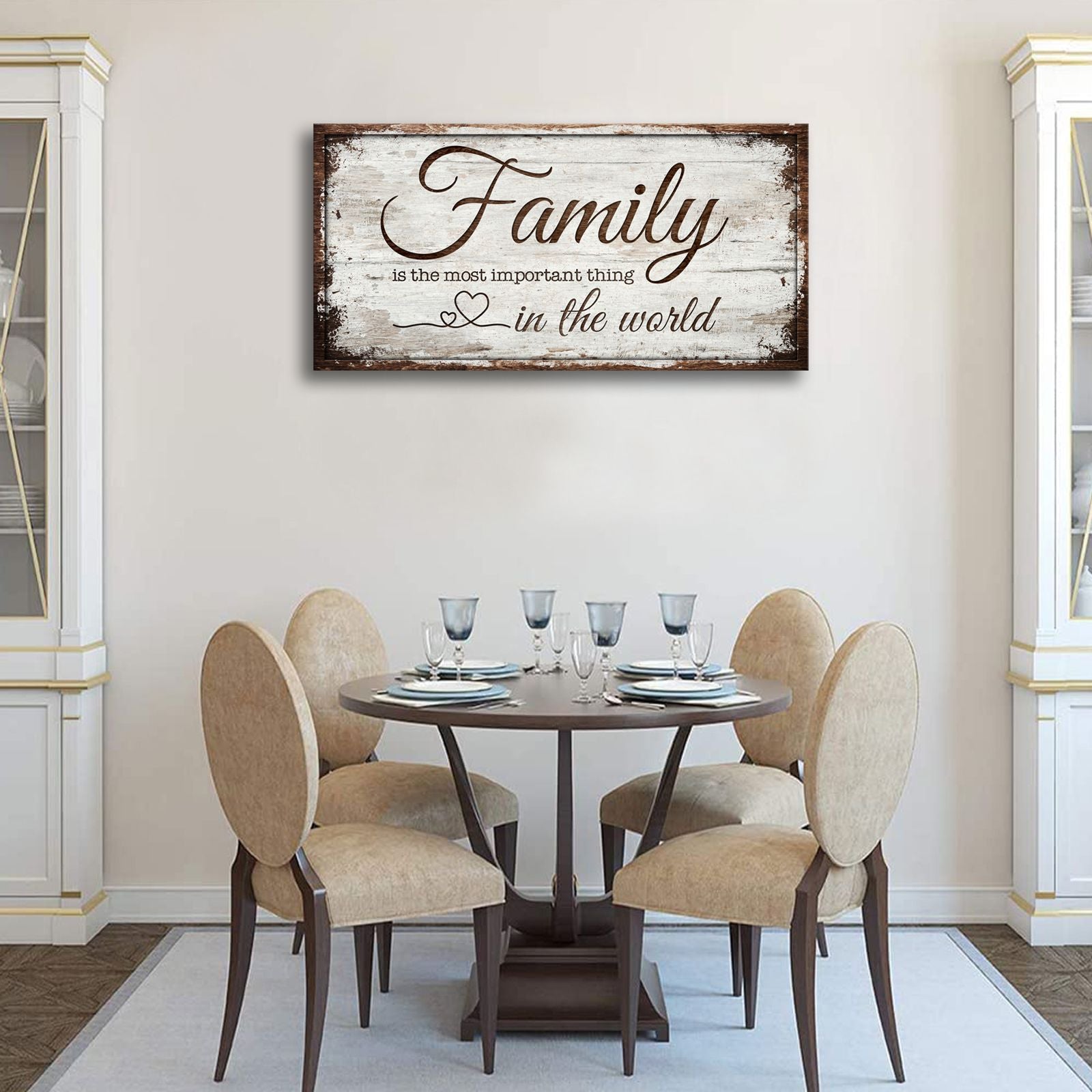 Family is Important Canvas Wall Art